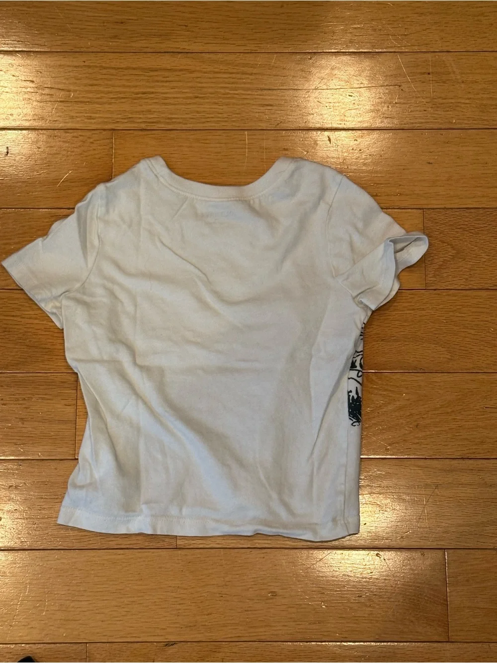 Old Navy White Tee with Dinosaur Scene